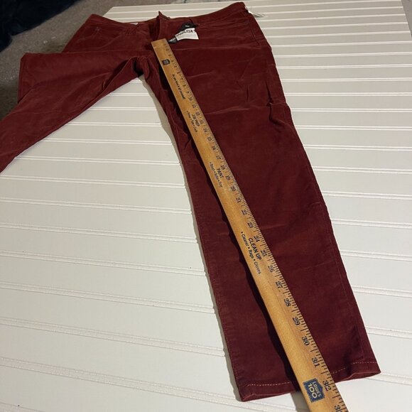 NWT GAP 1969 Sateen Corduroy Brown/Orange Leggin Jeans, Size 32/14 R - Picture 12 of 15